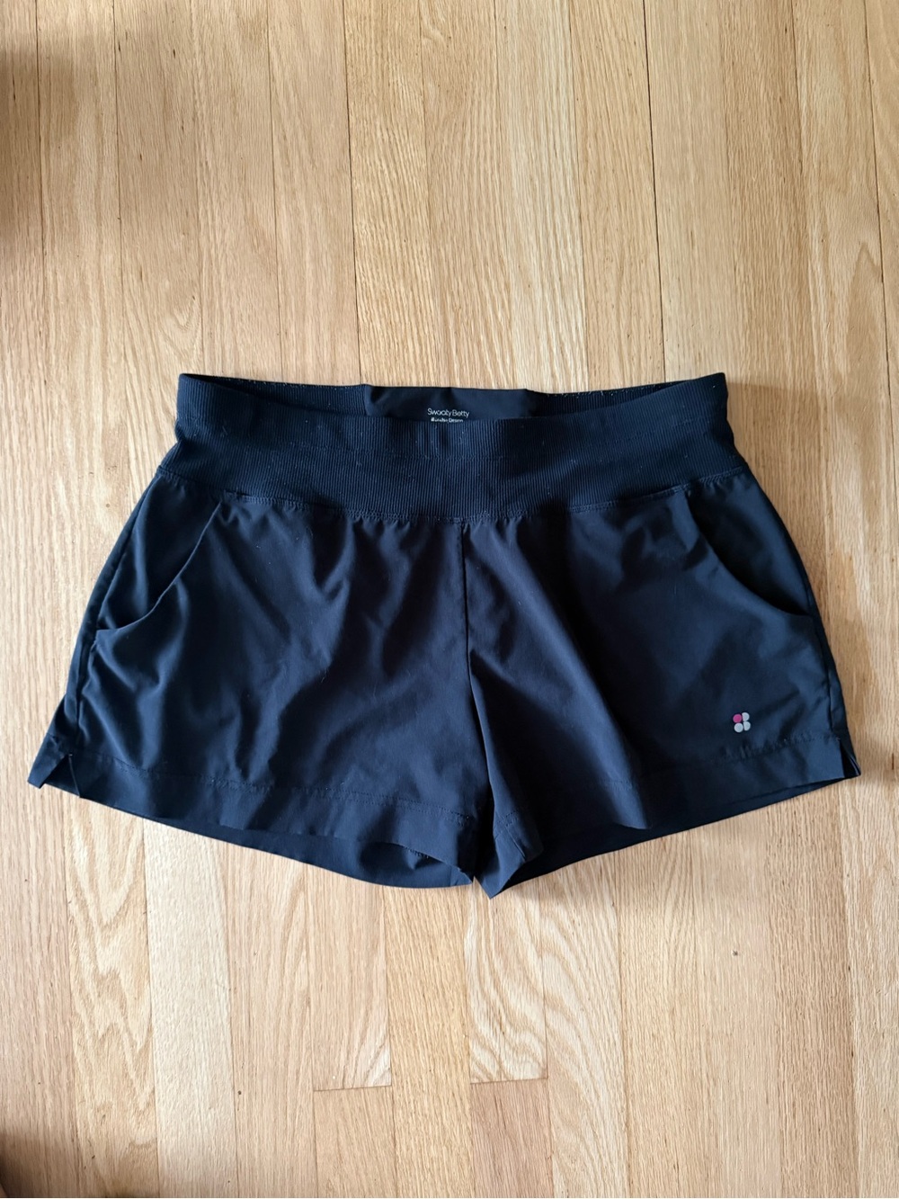 Sweaty Betty Black Athletic Shorts with Subtle Logo